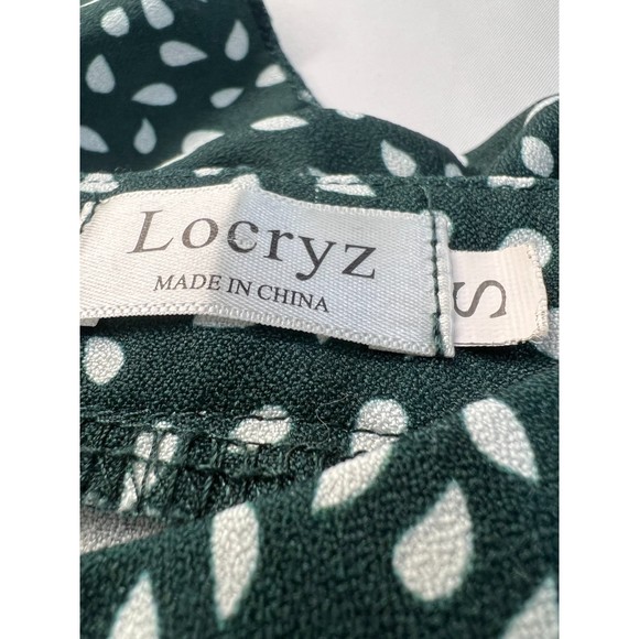 Bundle of 2 - Madewell V-Neck Peplum Popover Top in Stripe & Green Print Dress S - Picture 13 of 16